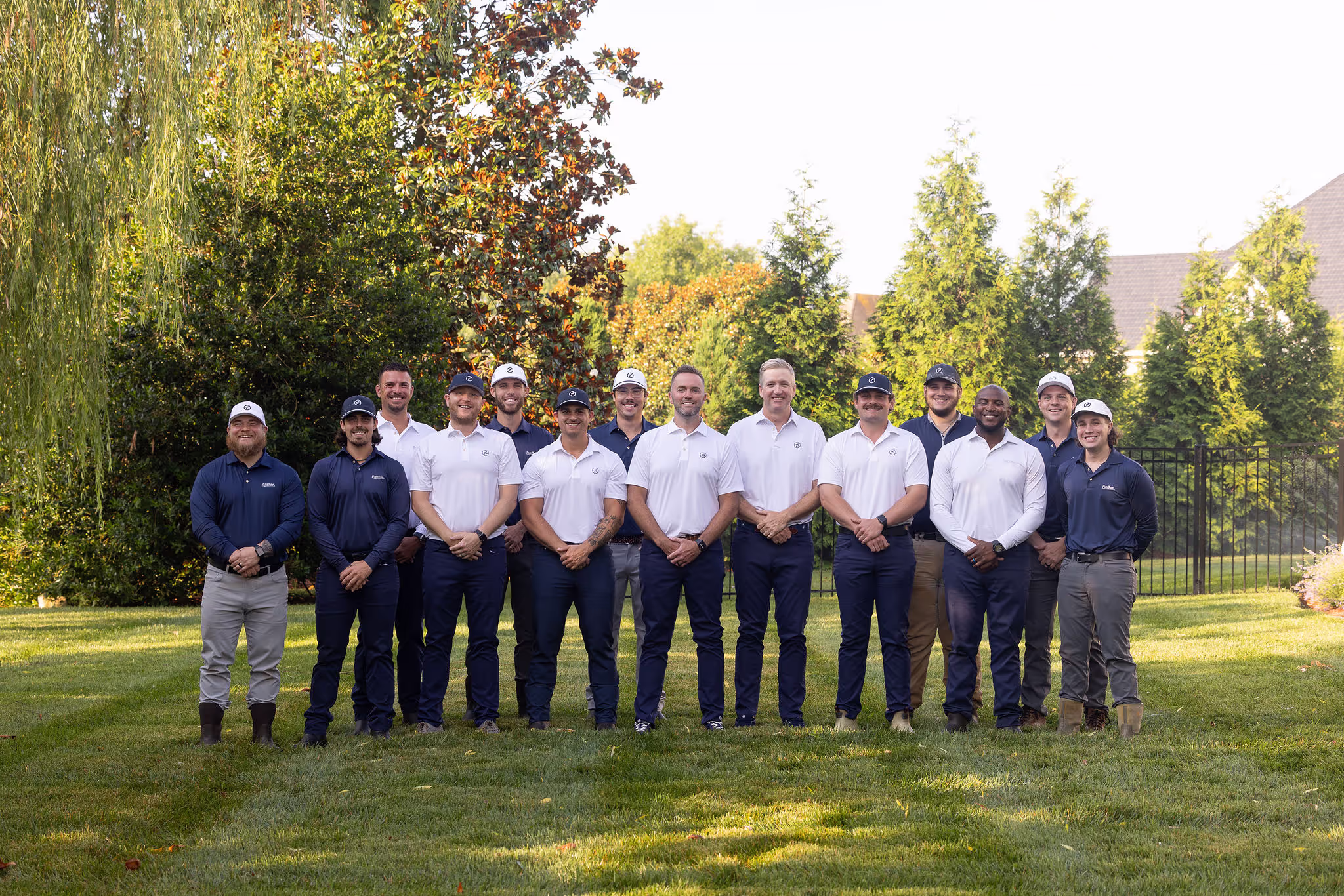 The Pure Turf crew outdoors in Middle Tennessee